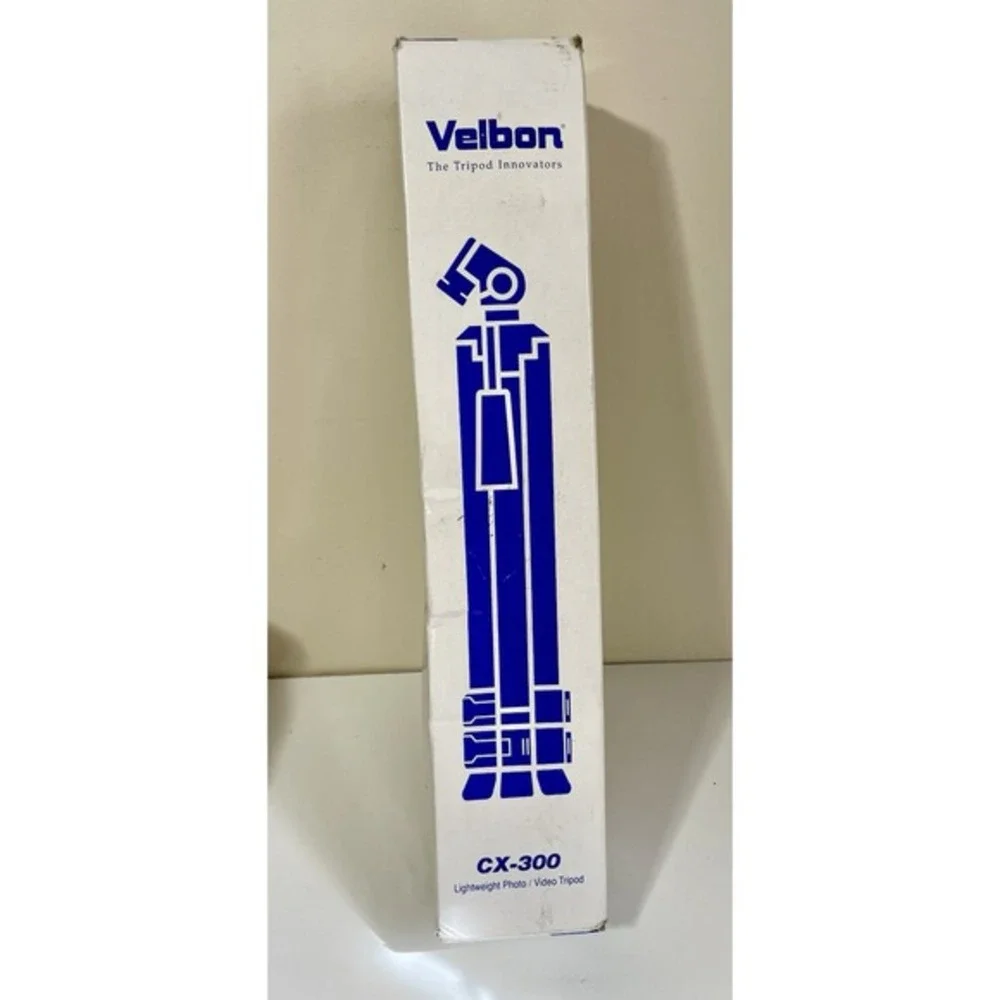 Brand New Velbon CX-300 Lightweight Alum. 35MM‎ Camera/Video Adjustable Tripod